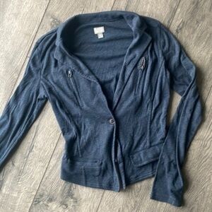 Converse jacket blazer size medium navy blue soft blazer